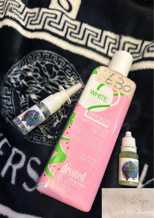 White 2 bronze watermelon gelee tanning bundle