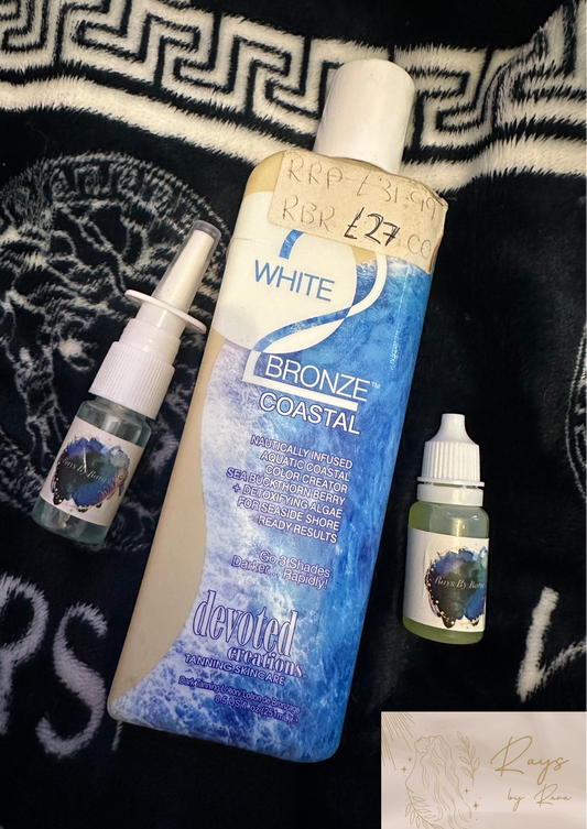 White 2 bronze coastal tanning bundle
