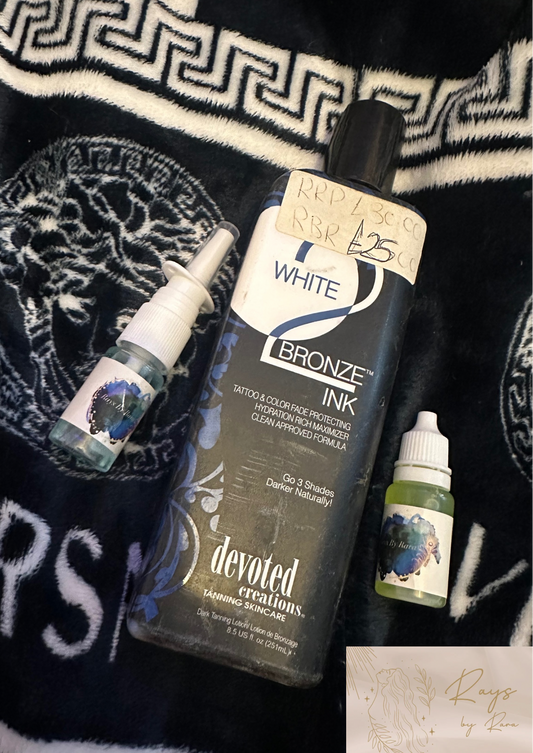 White 2 bronze ink tanning bundle